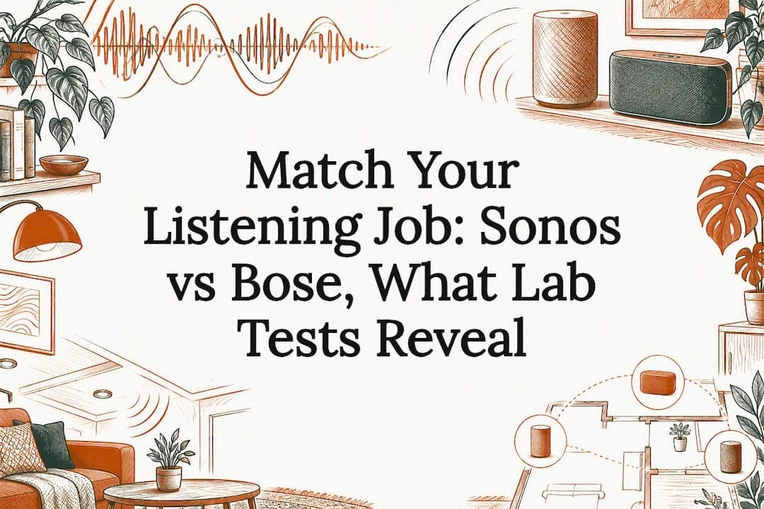 Match Your Listening Job: Sonos vs Bose, What Lab Tests Reveal